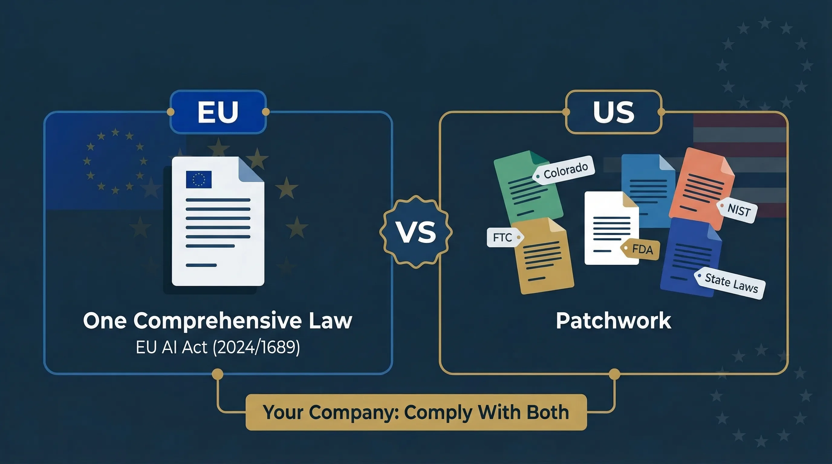 EU AI Act vs US AI Regulation: Two Approaches Compared