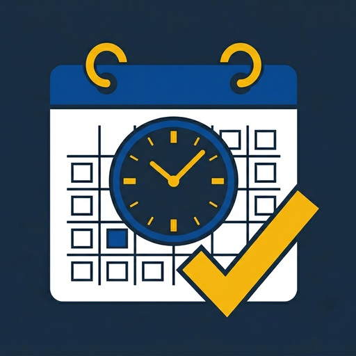 EU AI Act compliance deadlines calendar with checkmark for August 2026 enforcement